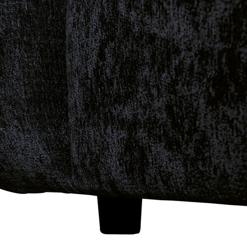 Lujo sofa anthracite fiore fabric corner piece