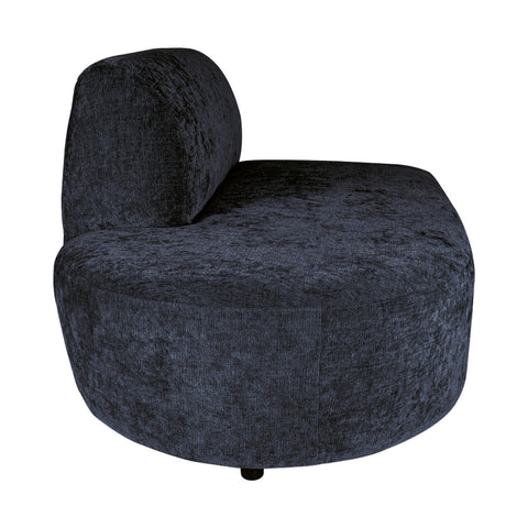 Lujo sofa anthracite fiore fabric sol ottoman