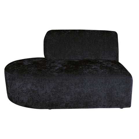 Lujo sofa anthracite fiore fabric sol ottoman