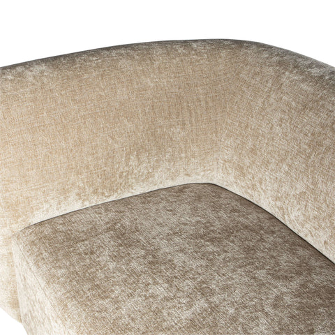 Lujo sofa cream fiore fabric 2 seater arm left