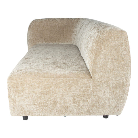 Lujo sofa cream fiore fabric 2 seater arm left