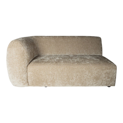 Lujo sofa cream fiore fabric 2 seater arm left