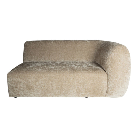 Lujo sofa cream fiore fabric 2 seater arm right