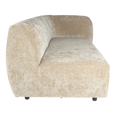Lujo sofa cream fiore fabric 2 seater arm right