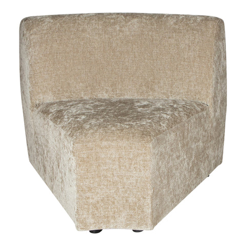 Lujo sofa cream fiore fabric corner piece