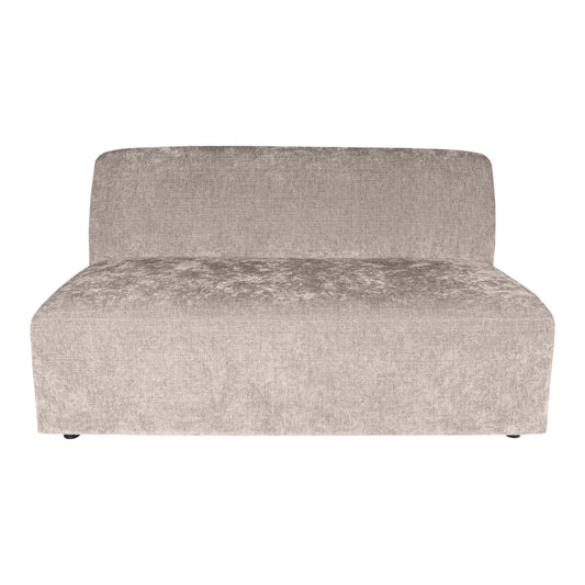 Lujo sofa valkoinen fiore-kangas 2-paikkainen elementti