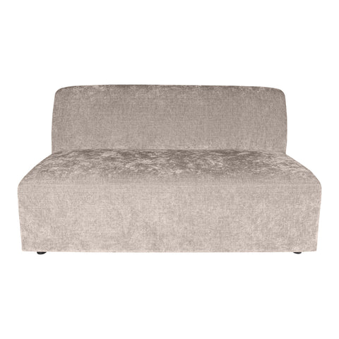 Lujo sofa valkoinen fiore-kangas 2-paikkainen elementti