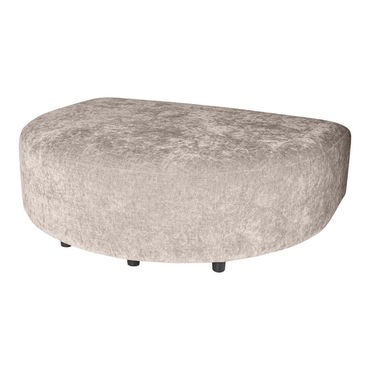Lujo sofa valkoinen fiore-kangas longchair-puffi
