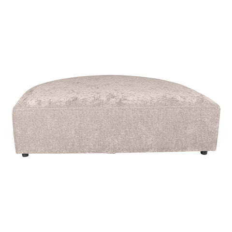 Lujo sofa valkoinen fiore-kangas longchair-puffi