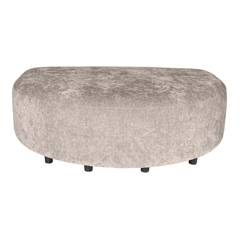 Lujo sofa valkoinen fiore-kangas longchair-puffi