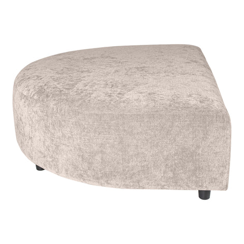 Lujo sofa valkoinen fiore-kangas longchair-puffi