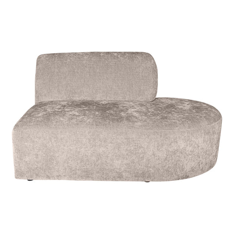 Lujo sofa valkoinen fiore-kangas oikea ottomaani