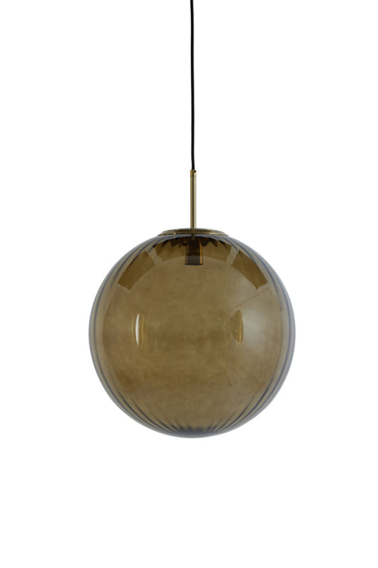 Ceiling lamp Magdala - Brown Glass - Ø40cm
