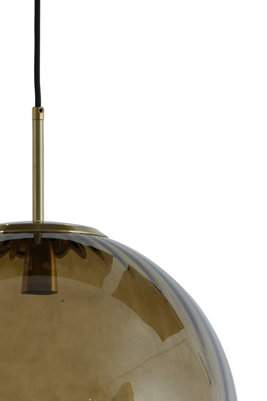Ceiling lamp Magdala - Brown Glass - Ø40cm