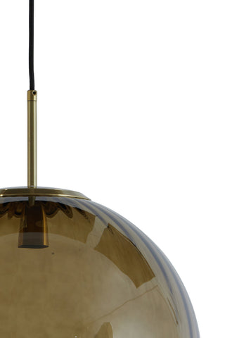 Ceiling lamp Magdala - Brown Glass - Ø40cm