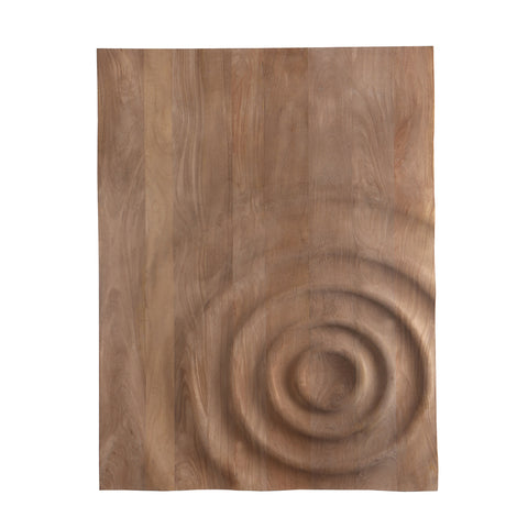 Círculo de panel de pared de madera de mango natural de Mattin