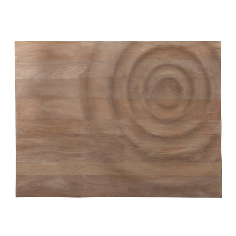 Círculo de panel de pared de madera de mango natural de Mattin
