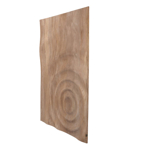 Círculo de panel de pared de madera de mango natural de Mattin