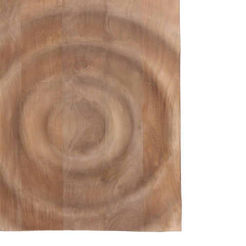 Círculo de panel de pared de madera de mango natural de Mattin