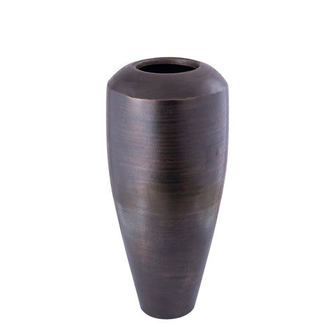 PTMD-Michael GunMetal Alu Plantenpot-koperhoog rond S