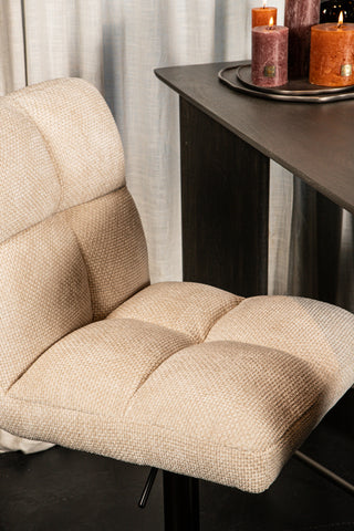 Milan bar chair ajustable crème