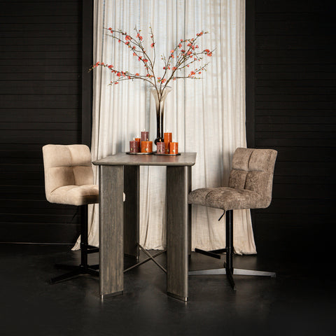 Milan bar chair ajustável pedra