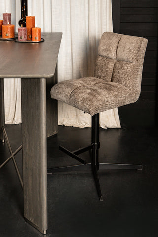 Milan bar chair ajustável pedra