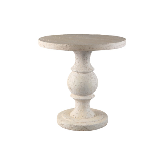 Muza Cream MgO round classic side table