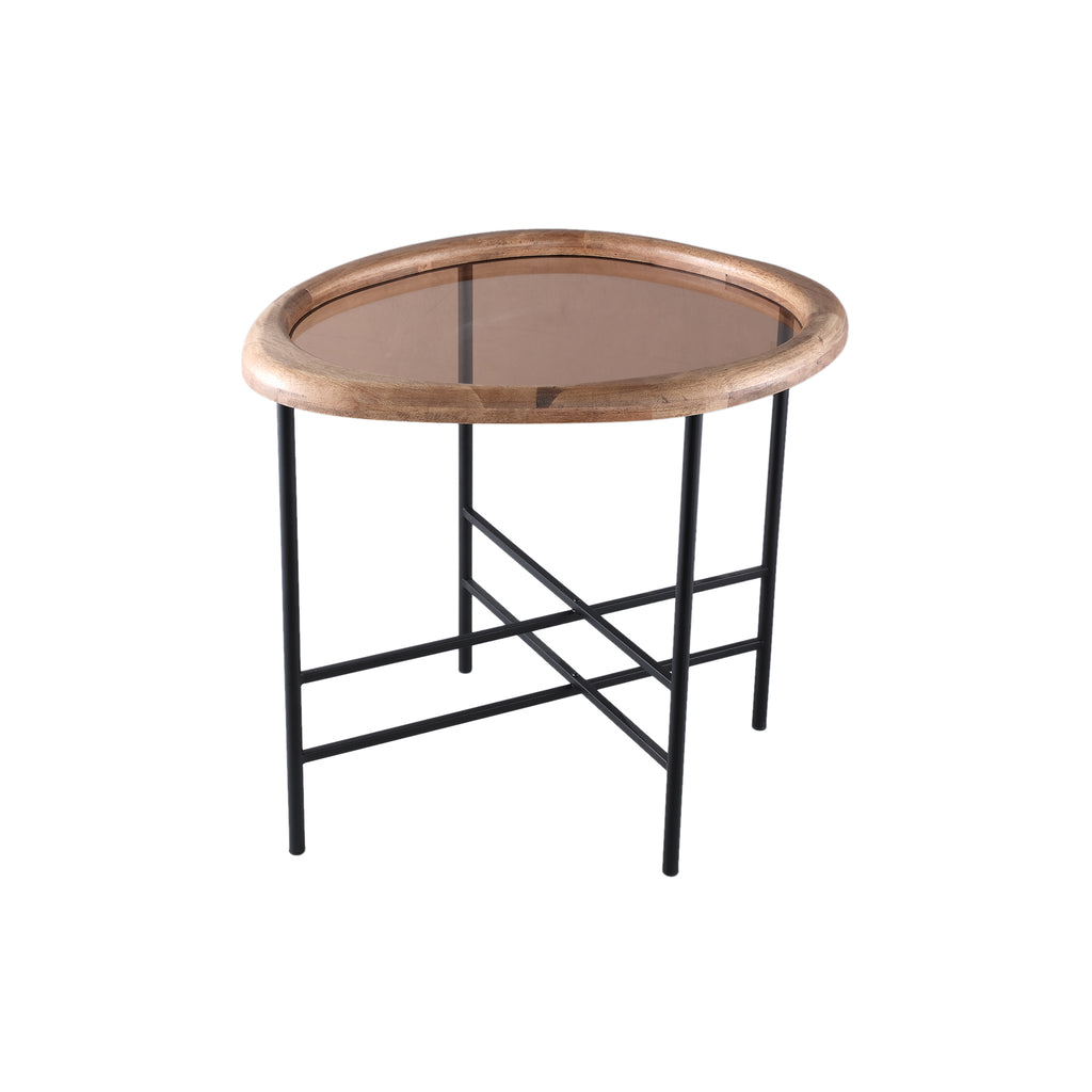 Neelix Natural rubberwood organic coffeetable S