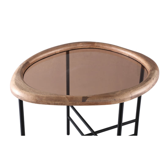 Neelix Natural rubberwood organic coffeetable S