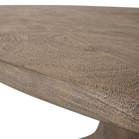 Nemo Gris mesa de comedor ovalada de madera de mango de 220 cm