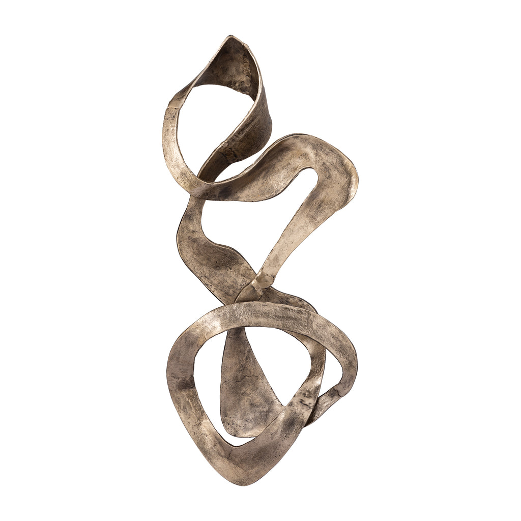 Neven Gold casted alu metal swirl wall panel S