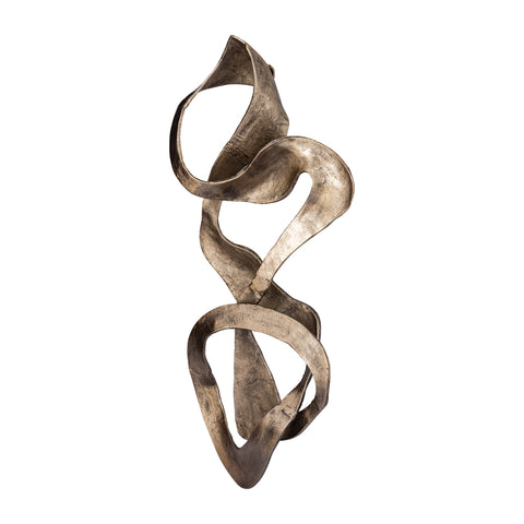 Neven Gold casted alu metal swirl wall panel S