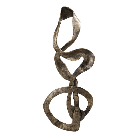 Neven Gold casted alu metal swirl wall panel L