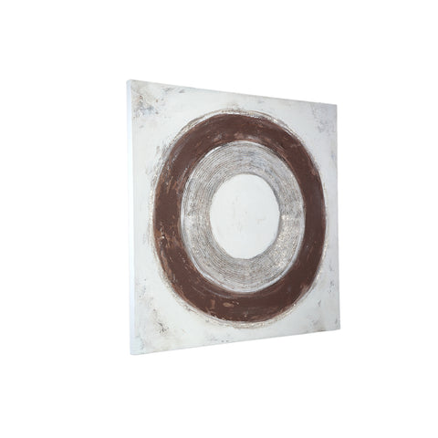 Nevis Cream mur pare carré avec cercles