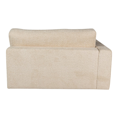 Sofá chaise longue Nilla con brazo izquierdo en arena Ant3 Sic.