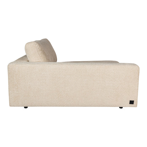 Sofá chaise longue Nilla con brazo izquierdo en arena Ant3 Sic.