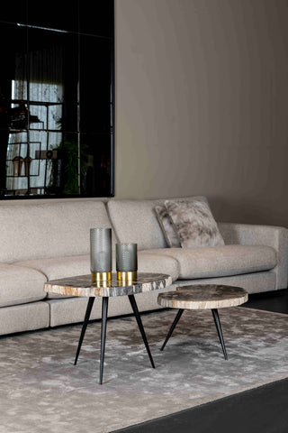 Nilla canapé chaise longue sans accoudoirs SIC Leg 15 Dove