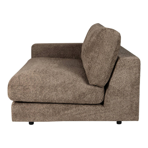 Nilla sofa with armrest L SiC Ant5 Brown