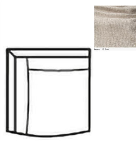 Nilla sofa with armrest L SIC Leg Dove