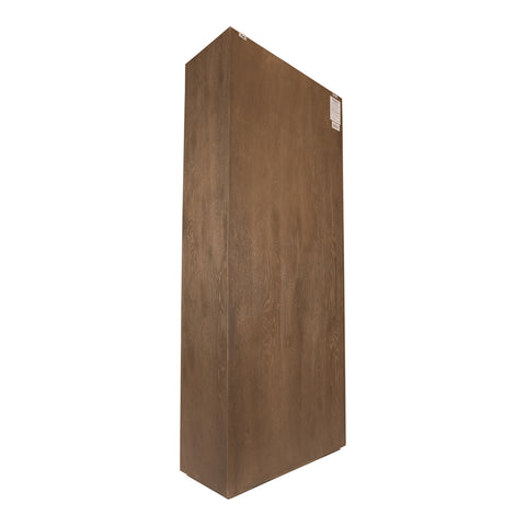 Armario de roble con 4 puertas en gris.