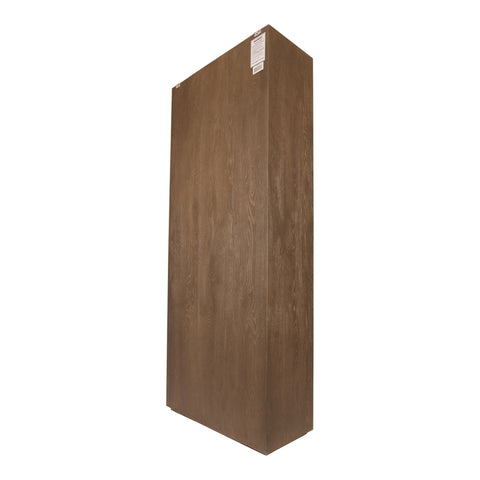 Armario de roble con 4 puertas en gris.