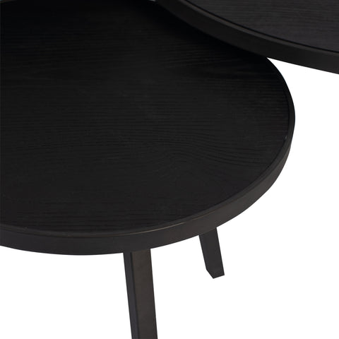 Ohara Black veneer coffee table with metal frame SV3