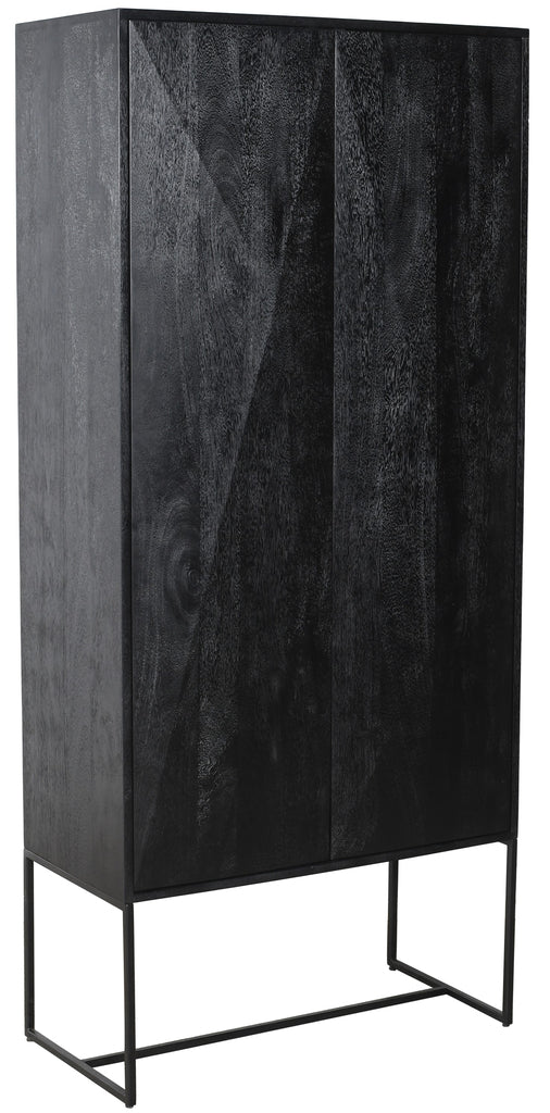 Onyx cabinet black 2 drs