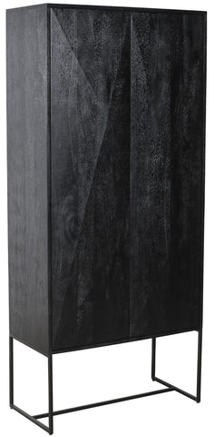 Onyx cabinet black 2 drs