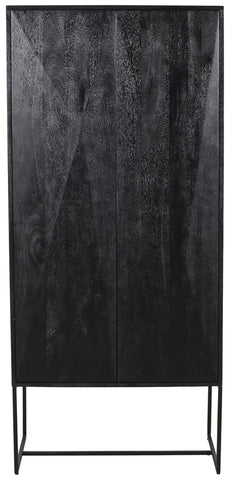 Onyx cabinet black 2 drs