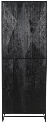 Onyx Cabinet negro 4 puertas
