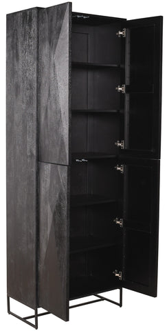 Onyx Cabinet negro 4 puertas