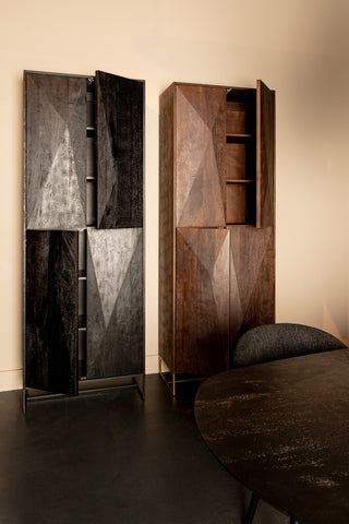 Onyx Cabinet negro 4 puertas