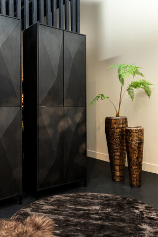 Onyx Cabinet negro 4 puertas